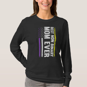 Camiseta Mejor Orgullo Gay De Mamá No Binario Nunca Lgbt