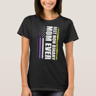 Camiseta Mejor Orgullo Gay De Mamá No Binario Nunca Lgbt
