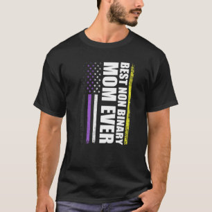 Camiseta Mejor Orgullo Gay De Mamá No Binario Nunca Lgbt
