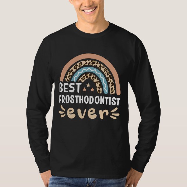 Camiseta Mejor ortodoncista jamás leopardo Regalo de Mamá (Anverso)