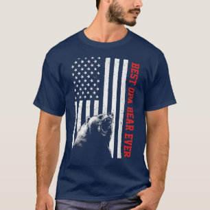 Camiseta Mejor Oso de Oopa EEUU Día del Padre de Bandera Am