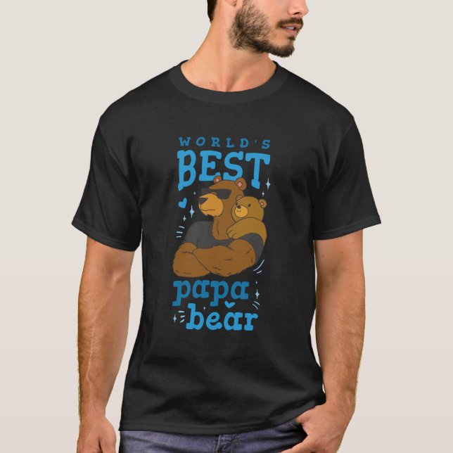 Camiseta Mejor oso de papá del mundo (Anverso)