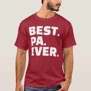 Camiseta Mejor Pa Ever Grandpa Personalizado de tipografía 