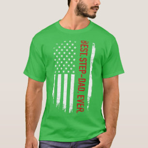Camiseta Mejor padrastro con nosotros norteamericano para l