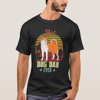 Camiseta Mejor Padre Akita Cada Vez Papá Regala Perro Perro
