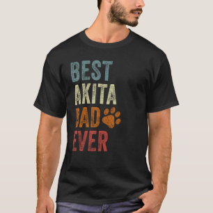 Camiseta Mejor padre Akita jamás Akita Inu Papa padre