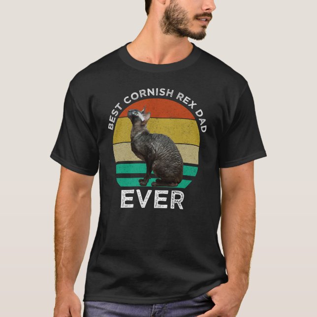Camiseta Mejor padre Cornish Rex de todos (Anverso)