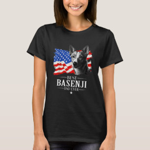Camiseta Mejor padre de Basenji que nunca padre de la bande
