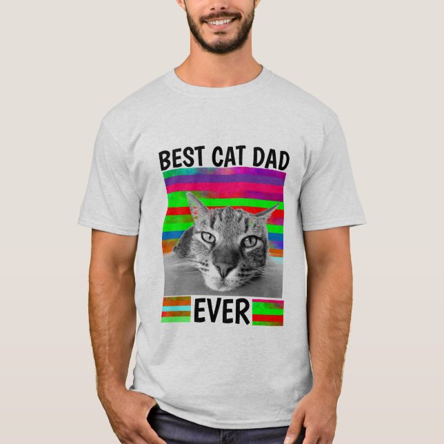CAMISETA MEJOR PADRE DE CAT QUE NUNCA MENS T-SHIRTS (Anverso)