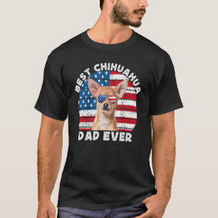 Camiseta Mejor padre de Chihuahua hombres marrón Chiwawa pe