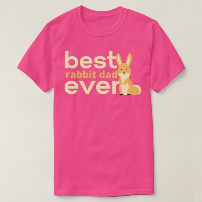 Camiseta mejor padre de conejo jamás (Diseño del anverso)