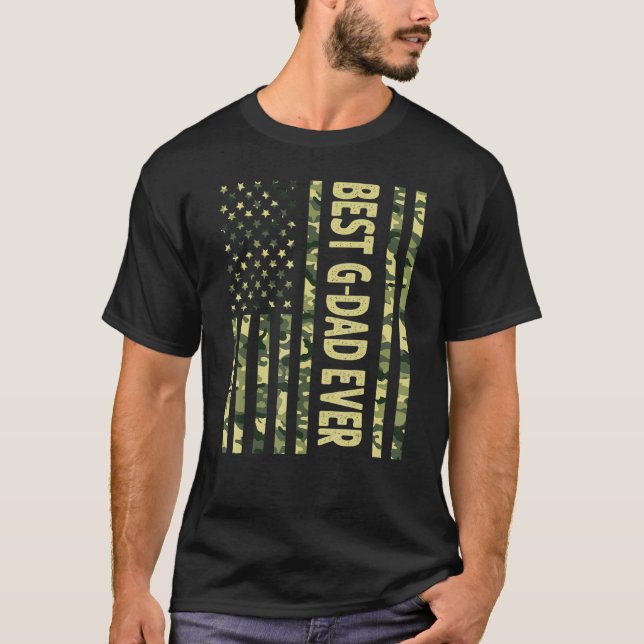 Camiseta Mejor Padre De Ee. Uu. Abuelo De Bandera Estadouni (Anverso)