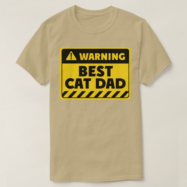 Camiseta mejor padre de gato (Diseño del anverso)