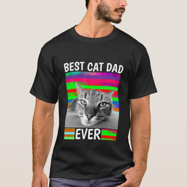 CAMISETA MEJOR PADRE DE GATO CAMPAÑA MENOS OSCURA CAMPAÑA (Anverso)