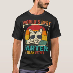 Camiseta Mejor padre de gato del mundo que quiero decir pad