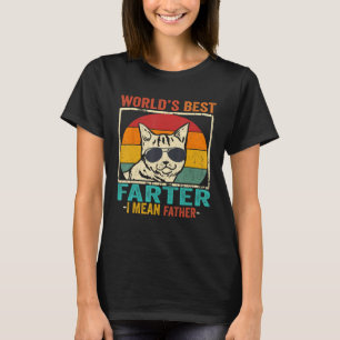 Camiseta Mejor padre de gato del mundo que quiero decir pad