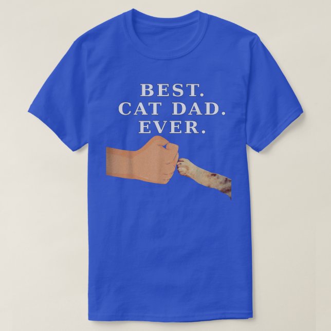 Camiseta Mejor Padre De Gato Padre Y Pata De Gatito Gatito  (Diseño del anverso)
