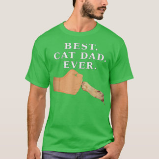 Camiseta Mejor Padre De Gato Padre Y Pata De Gatito Gatito