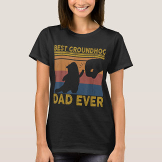 Camiseta Mejor Padre De Groundhog Día De Padres Graciosos 2