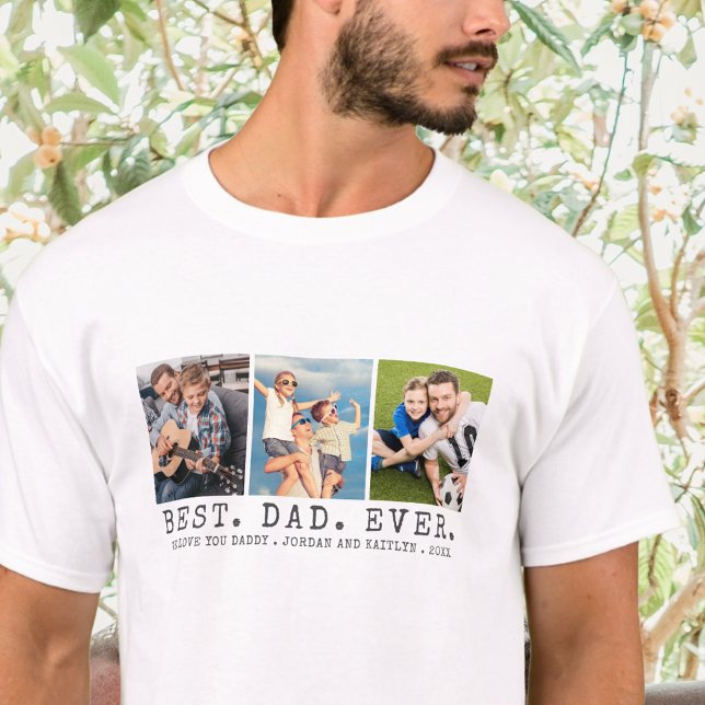 Camiseta MEJOR PADRE DE LA ACTUALIDAD 3 Fotos Personalizada (Subido por el creador)