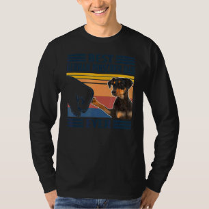 Camiseta Mejor padre de perro de Pinscher alemán