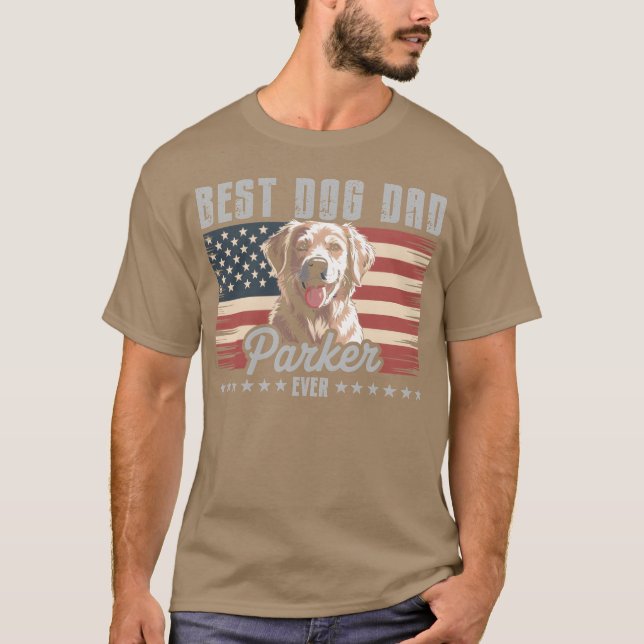 Camiseta mejor padre de perro nunca (Anverso)