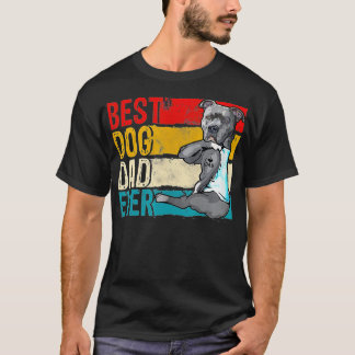 Camiseta Mejor Padre De Pitbull Que El Amante De La Bandera