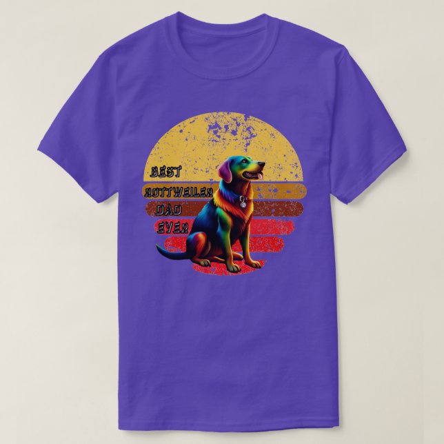 Camiseta mejor padre de rottweiler (Diseño del anverso)