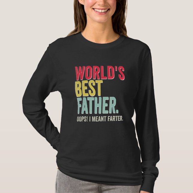 Camiseta Mejor Padre Del Mundo De Los Hombres - Opps Me Ref (Anverso)