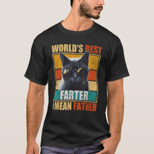 Camiseta Mejor padre del mundo papá Mejor papá de gatos