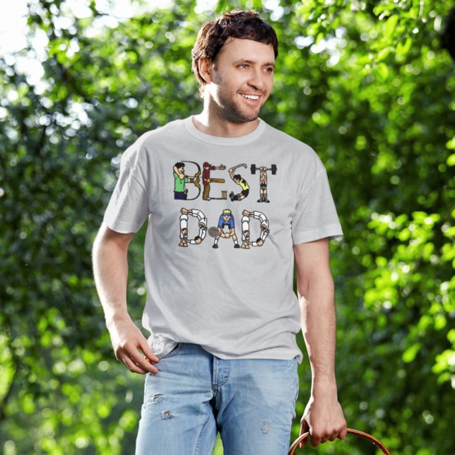 Camiseta Mejor Padre Deportivo Textos Mundos Mejor Padre At (Subido por el creador)