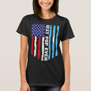 Camiseta Mejor padre gráfico de la bandera somalí norteamer
