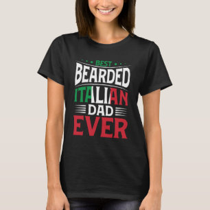 Camiseta Mejor Padre Italiano Con Cabeza Siempre Bandera It