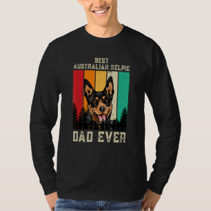 Camiseta Mejor Padre Kelpie Australiano Vintage, D del Padr