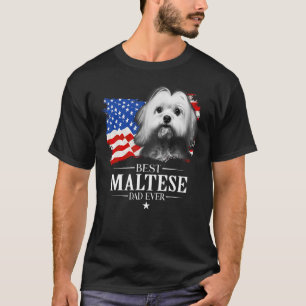 Camiseta Mejor padre maltés que nunca padre de bandera esta