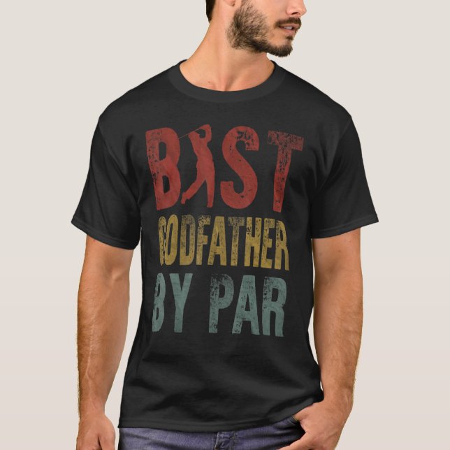 Camiseta Mejor Padrino De Par Fathers Day Abuelo Golf Gol (Anverso)