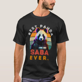 Camiseta Mejor Panda Saba Cyberpunk Panda