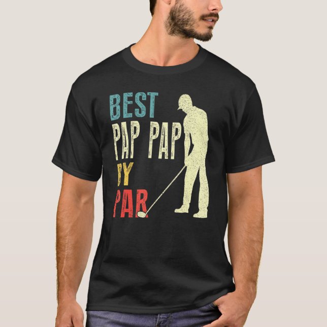 Camiseta Mejor Pap Para Hombres De Par Golf (Anverso)