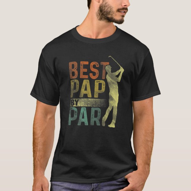 Camiseta Mejor Pap Para Hombres De Par Golf Día Abuelo (Anverso)