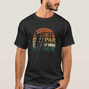 Camiseta Mejor Pap Para Hombres Por El Golf Del Día Del Pad