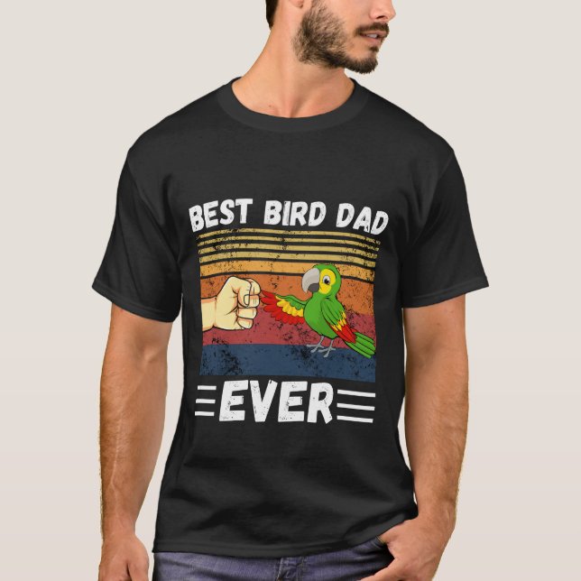 Camiseta Mejor Papá Ave, Padre De Aves, Padre De Loro De Me (Anverso)