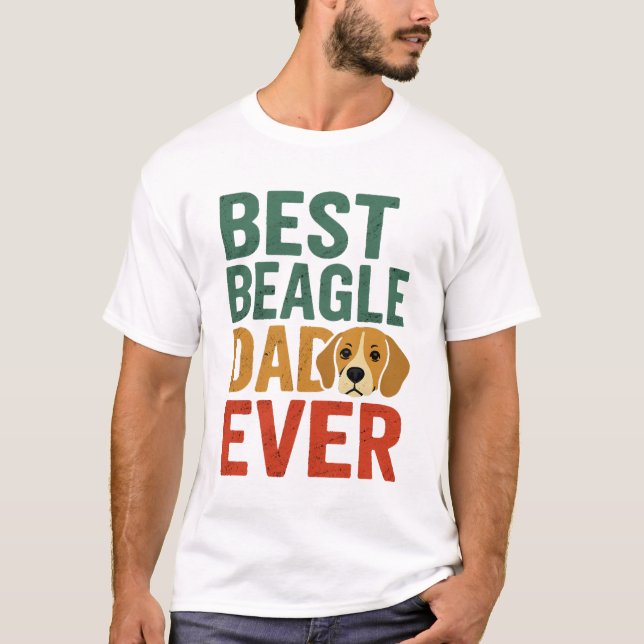 Camiseta Mejor Papá Beagle (Anverso)