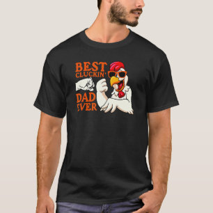 Camiseta Mejor papá cacareando Mens Animal Granjero de poll