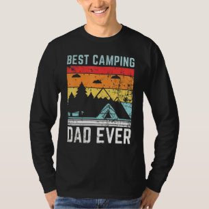 Camiseta Mejor Papa Camping De Estilo Retro Siempre 3