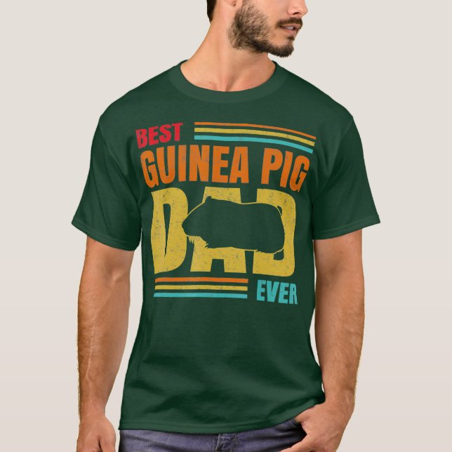 Camiseta Mejor Papá Cerdo De Guinea Mascota Padre Cerdo De  (Anverso)