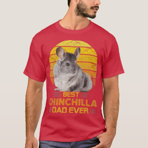 Camiseta Mejor Papá Chinchilla Siempre Aburrido Animal Retr