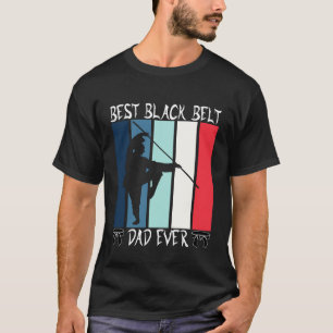Camiseta Mejor papá cinturón negro Tang Soo Do bandera core