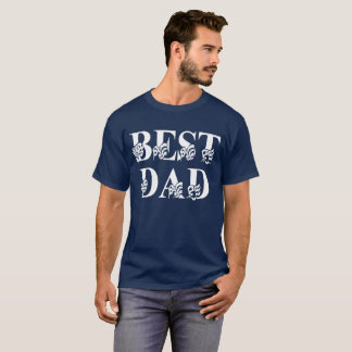 Camiseta Mejor papá con banderas Día de los Padres de Texto