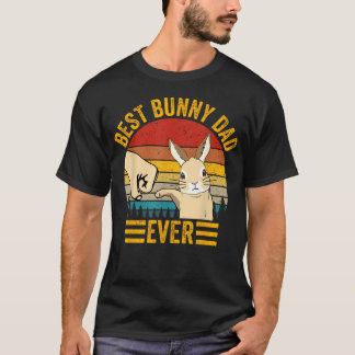 Camiseta Mejor Papá Conejo Amante de los Conejos Padre Masc