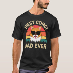 Camiseta Mejor papá Corgi jamás adorable Pembroke Welsh Cor